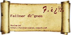 Fellner Ágnes névjegykártya